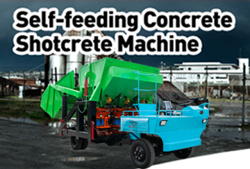 Self-feeding Concrete Shotcrete Machine