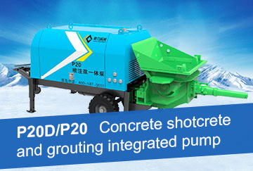 P20D/P20 Concrete shotcrete and grouting integrated pump